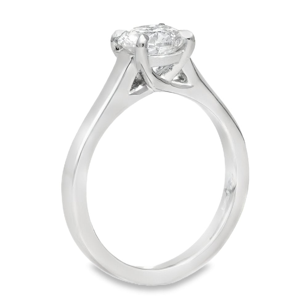 1.23ct Certified Round Diamond Engagement Ring - G/VS1
