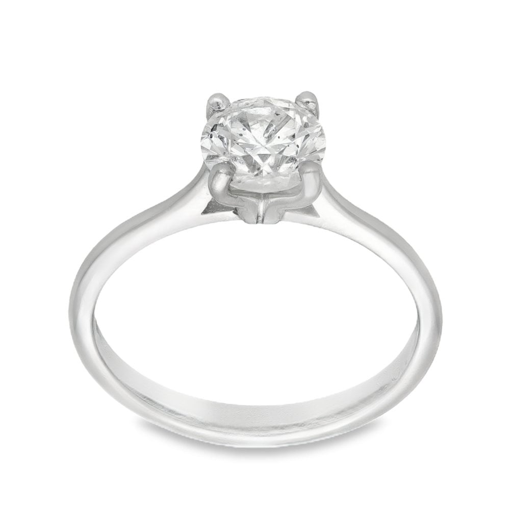 950 Platinum Diamond Engagement Ring - Size M - 1.03ct
