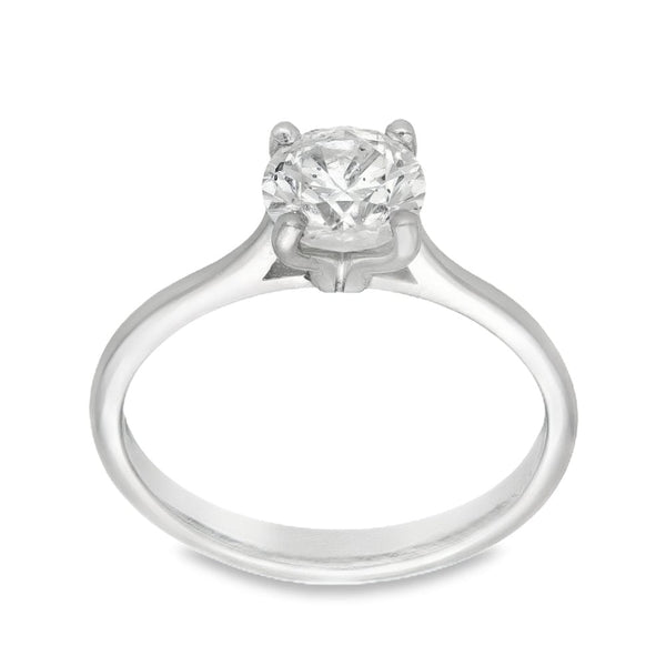 950 Platinum Diamond Engagement Ring - Size M - 1.03ct
