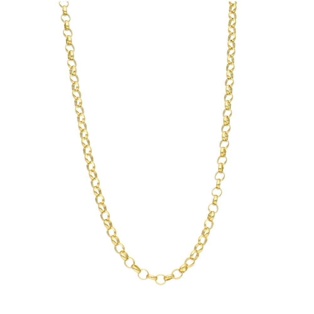 9ct Yellow Gold Belcher Chain - 25" - 10.9g