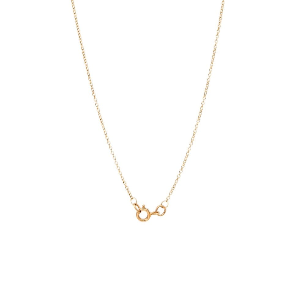 18ct Rose Gold Diamond Loop Pendant & Necklace - 18" - 0.25ct