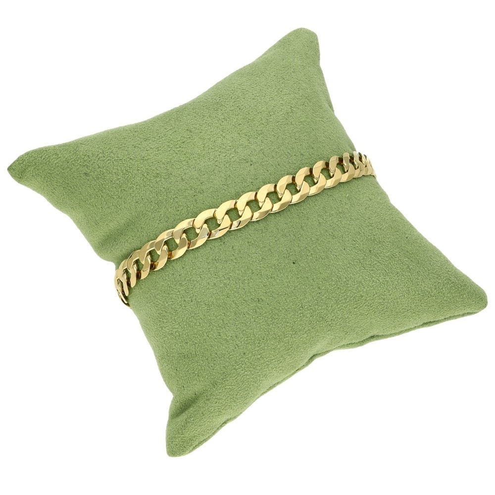 9ct Yellow Gold Curb Bracelet - 8" - 12.2g