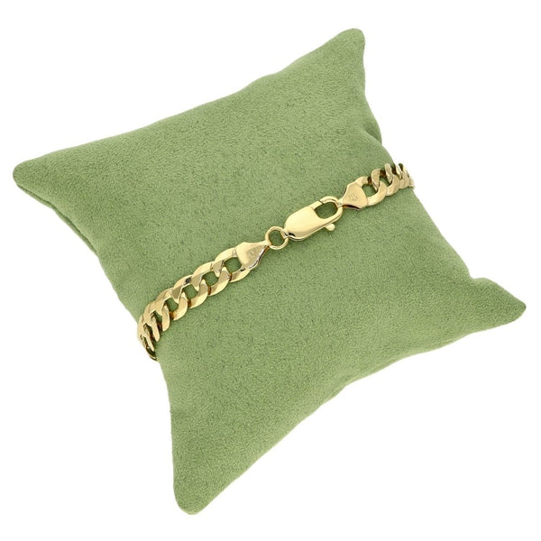 9ct Yellow Gold Curb Bracelet - 8" - 12.2g