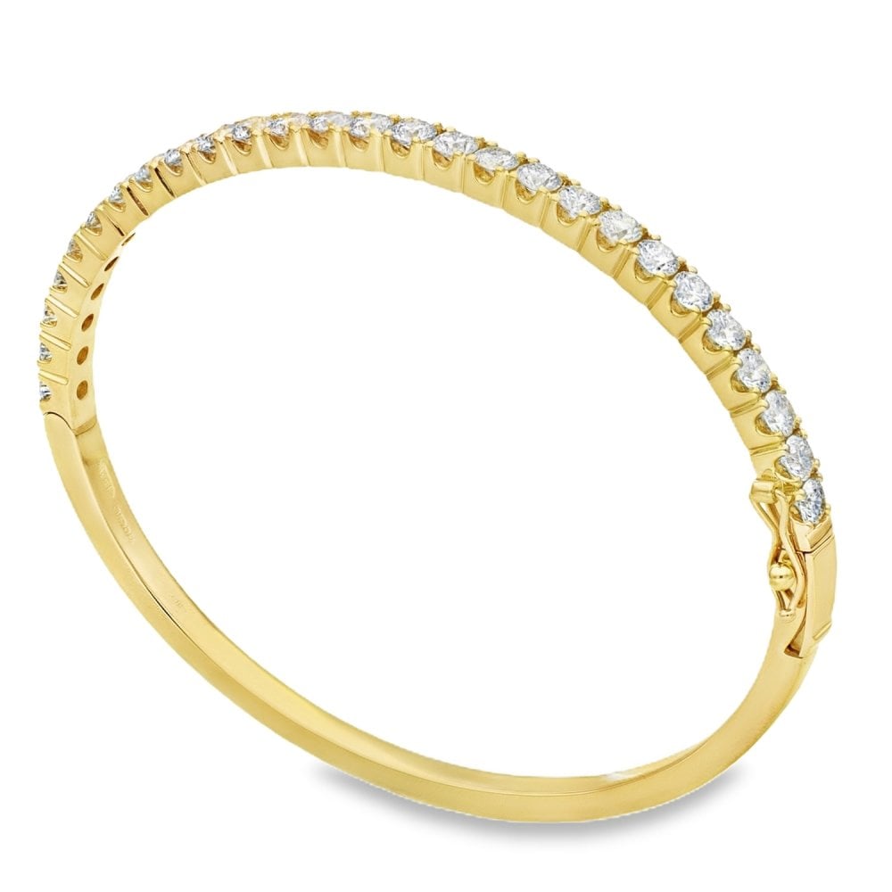 Ladies 18ct Yellow Gold Diamond Set Tennis Bracelet - 3.50ct