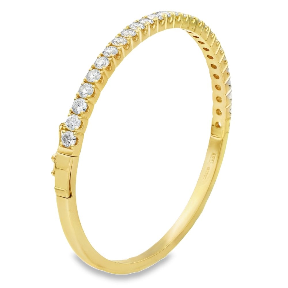 Ladies 18ct Yellow Gold Diamond Set Tennis Bracelet - 3.50ct