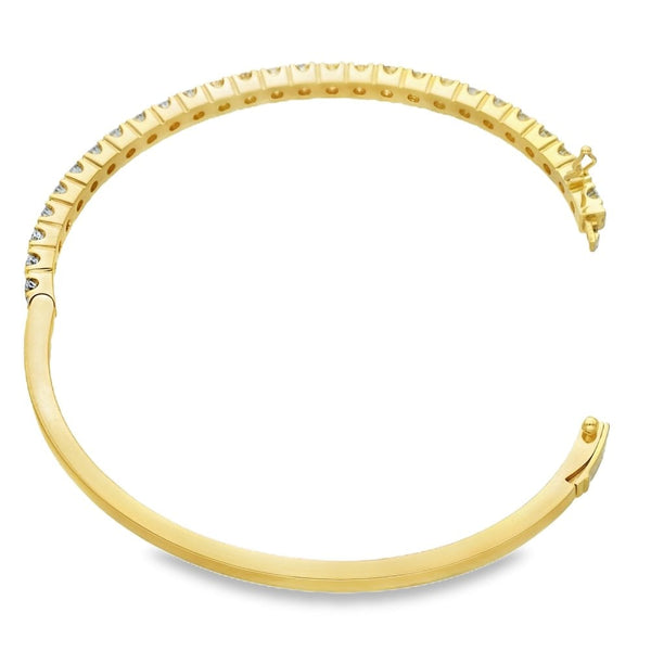 Ladies 18ct Yellow Gold Diamond Set Tennis Bracelet - 3.50ct