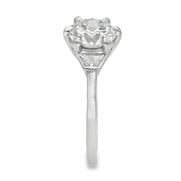 Ladies Platinum Certified Diamond Engagement Ring - IF