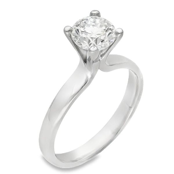 Ladies Platinum Diamond Solitaire Engagement Ring - 1.00ct