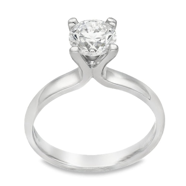 Ladies Platinum Diamond Solitaire Engagement Ring - 1.00ct