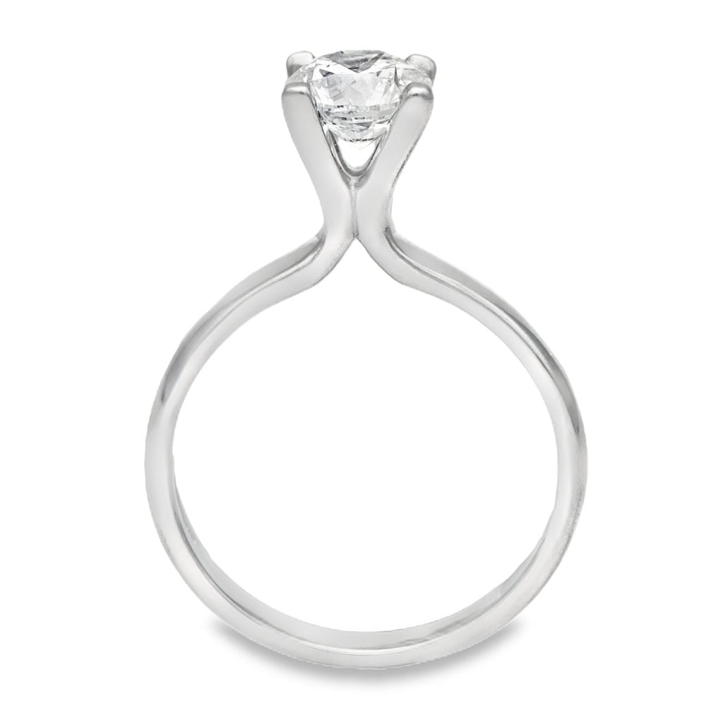 Ladies Platinum Diamond Solitaire Engagement Ring - 1.00ct