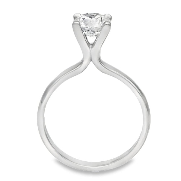 Ladies Platinum Diamond Solitaire Engagement Ring - 1.00ct