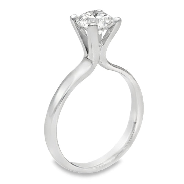 Ladies Platinum Diamond Solitaire Engagement Ring - 1.00ct