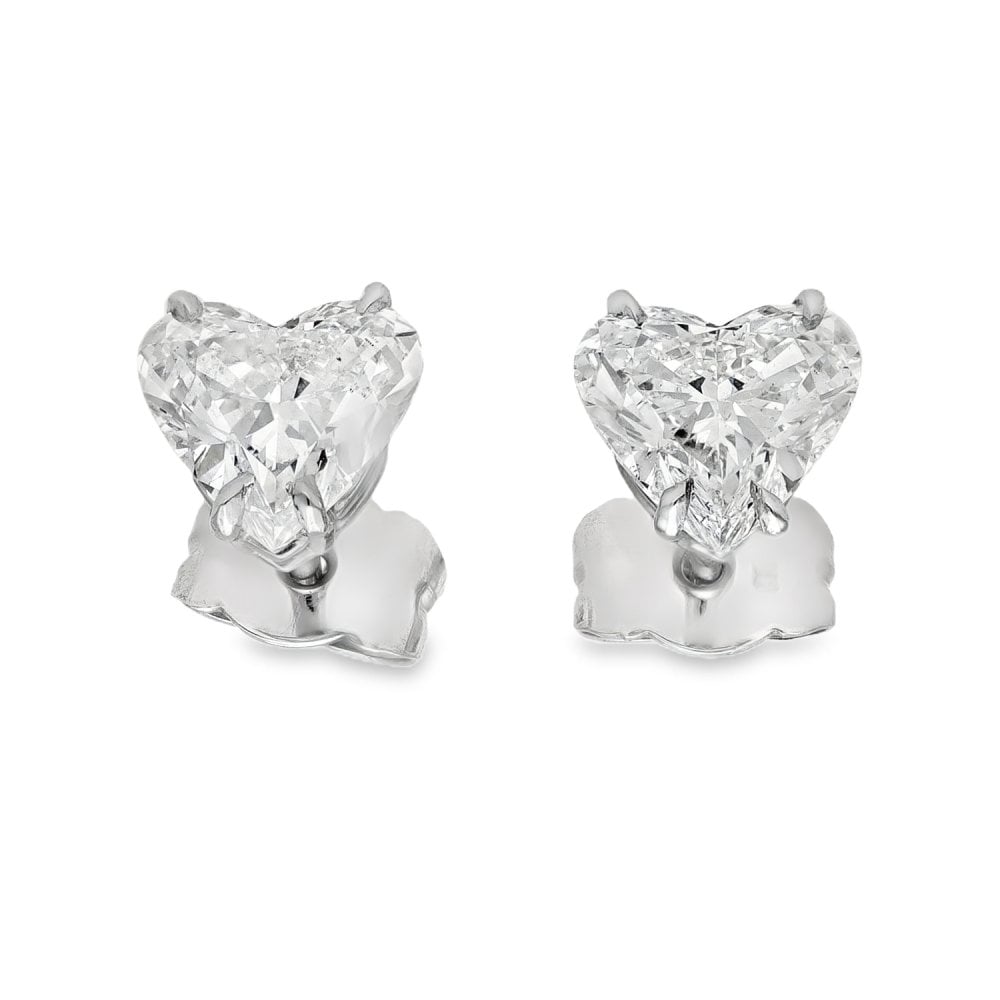 Ladies Platinum Diamond Stud Earrings - 2.05ct