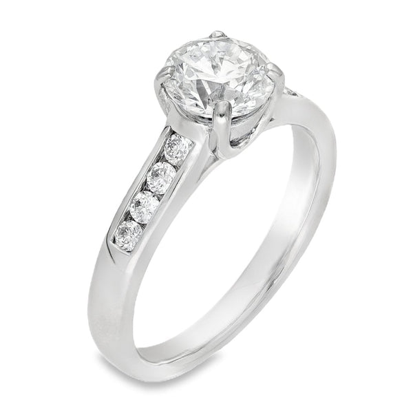 Ladies Platinum Diamond Engagement Ring - 1.44ct