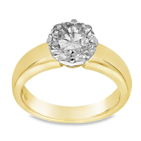 Ladies 18ct Yellow Gold 1.86ct Diamond Engagement Ring