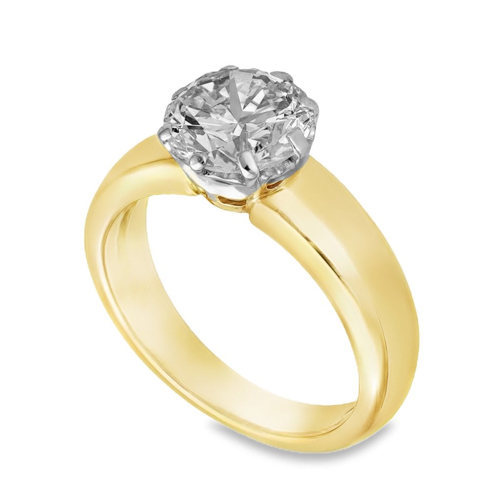 Ladies 18ct Yellow Gold 1.86ct Diamond Engagement Ring