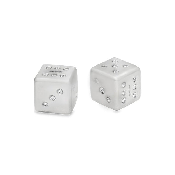 1.89ct Pair Of Platinum Diamond Dice - F/G - VS1