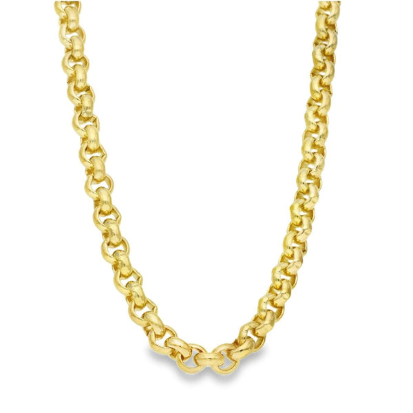 Gents 9ct Yellow Gold Heavy Belcher Link Chain - 31"