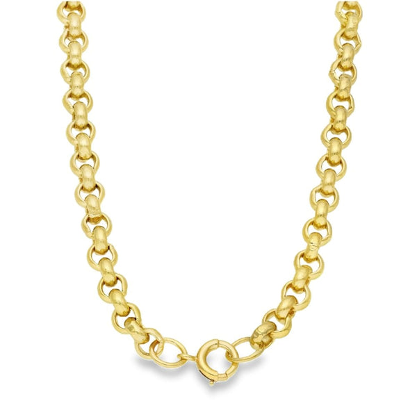 Gents 9ct Yellow Gold Heavy Belcher Link Chain - 31"