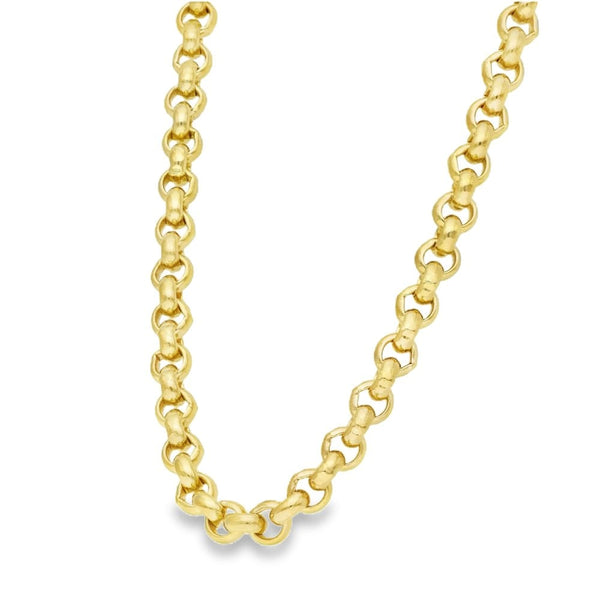 Gents 9ct Yellow Gold Heavy Belcher Link Chain - 31"