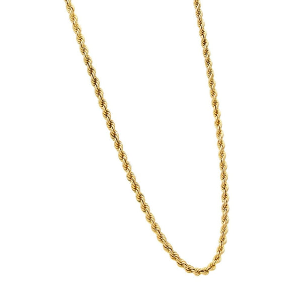 9ct Yellow Gold Rope-Link Chain - 22" - 5.8g