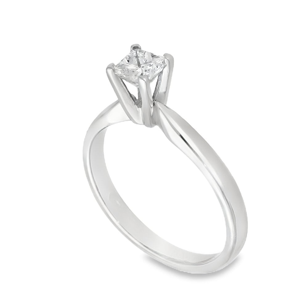 950 Platinum Diamond Engagement Ring - Size M½ - 0.52ct