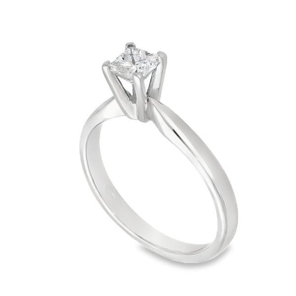 950 Platinum Diamond Engagement Ring - Size M½ - 0.52ct