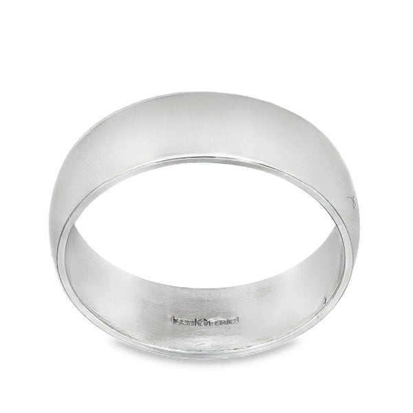 950 Platinum D-Shape Wedding Band - Size J - 5mm