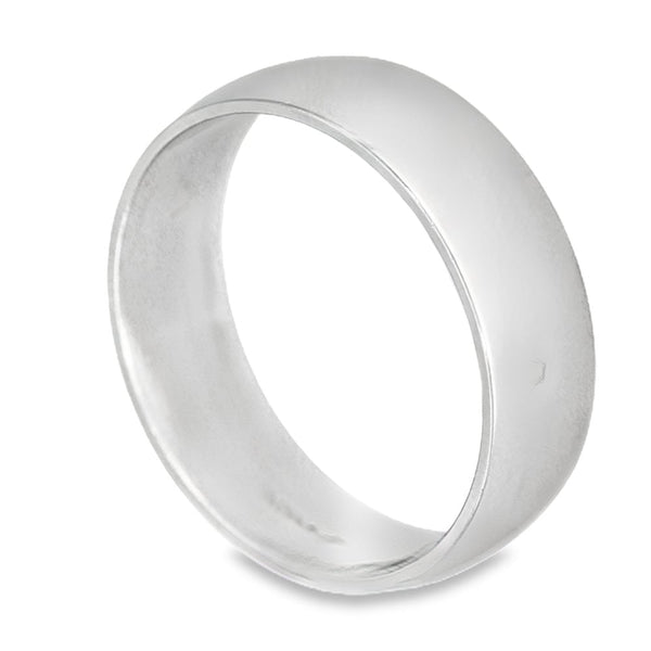 950 Platinum D-Shape Wedding Band - Size J - 5mm