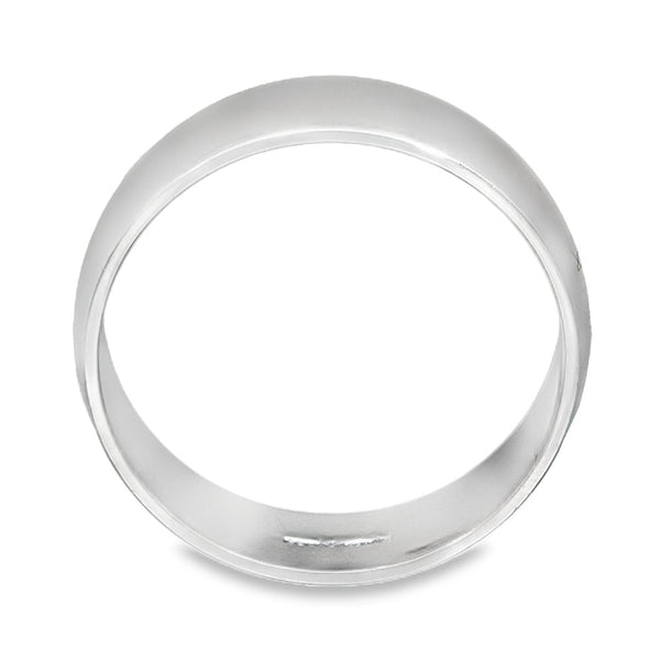 950 Platinum D-Shape Wedding Band - Size J - 5mm