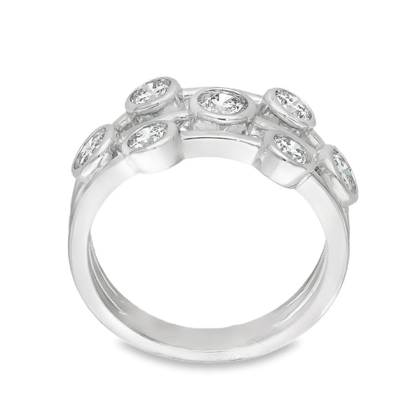 1.06ct White Gold Diamond Scatter Ring - F/VS2