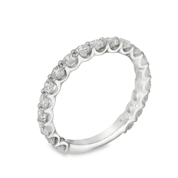 1.20ct Yellow Gold Diamond Half-Eternity Ring - F/VS2