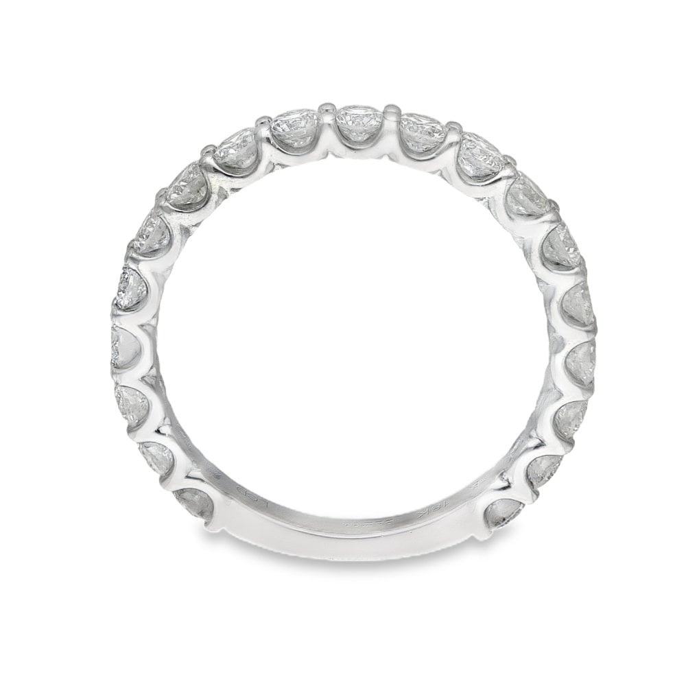 1.20ct Yellow Gold Diamond Half-Eternity Ring - F/VS2