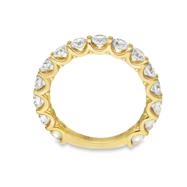 2.40ct Yellow Gold Diamond Half-Eternity Ring - F/VS2