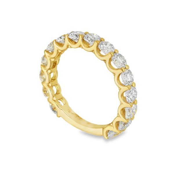 2.40ct Yellow Gold Diamond Half-Eternity Ring - F/VS2