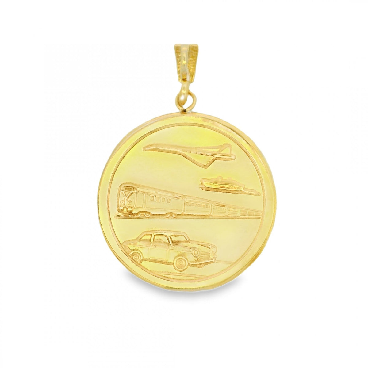 9ct Yellow Gold St. Christopher Pendant - 23x23mm - 3.4g
