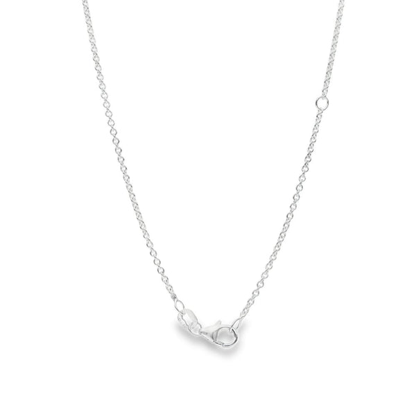 925 Silver Round Bottle Pendant & Trace Chain - 16/18" - 5.5g