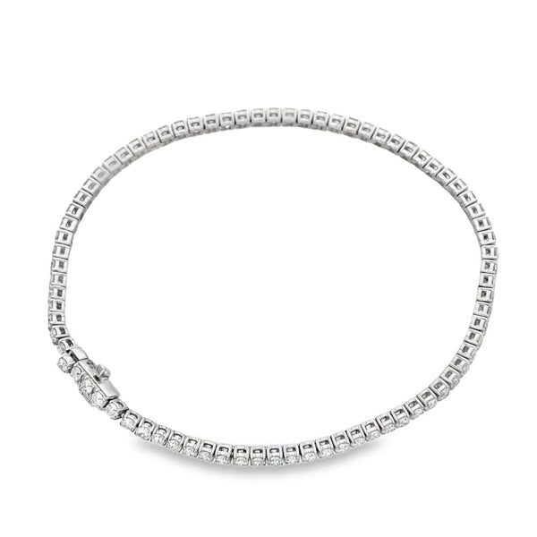 3.00ct White Gold Diamond Tennis Bracelet - F/VS2