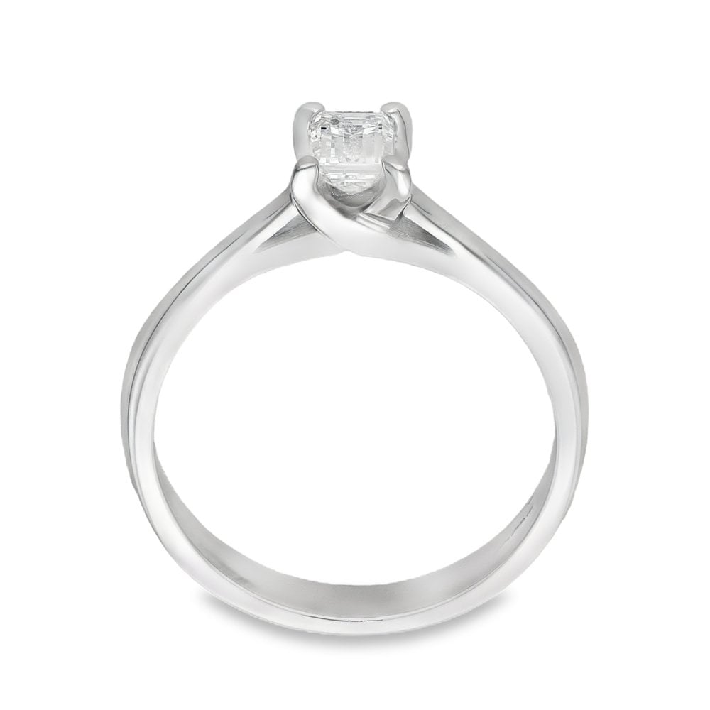 Ladies 18ct White Gold Diamond Engagement Ring - 0.48ct