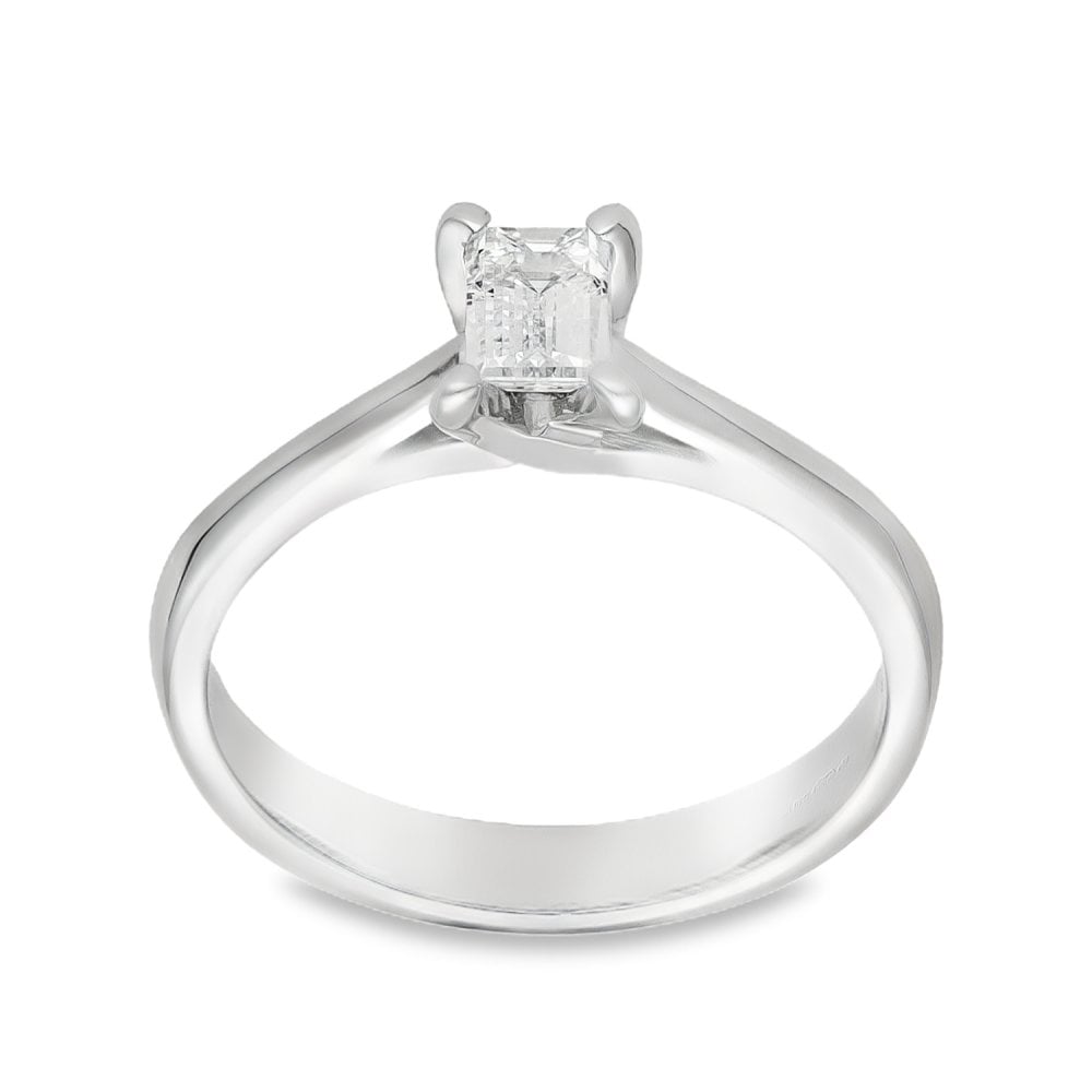 Ladies 18ct White Gold Diamond Engagement Ring - 0.48ct