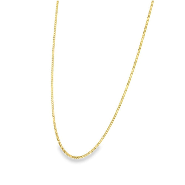 9ct Yellow Gold Fine Curb Chain - 19" - 6.5g