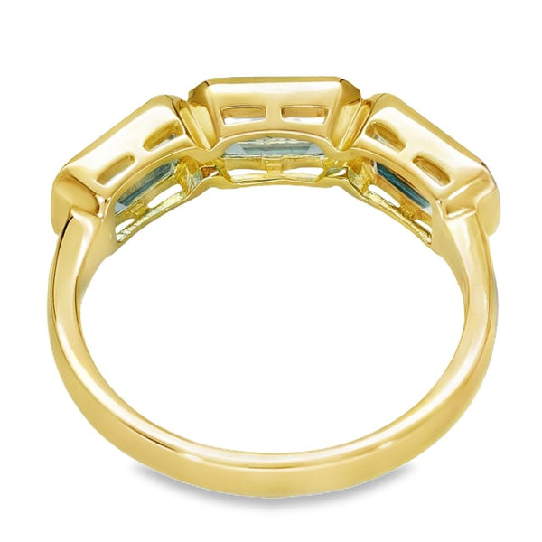9ct Yellow Gold Topaz Ring - Size N
