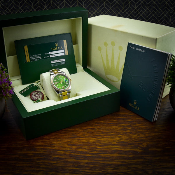Datejust 116243 - Mens Watch - Green Dial - 2014