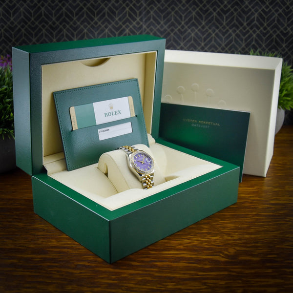 Lady-Datejust 279383RBR - Lavender Diamond Dial & Bezel - 2019