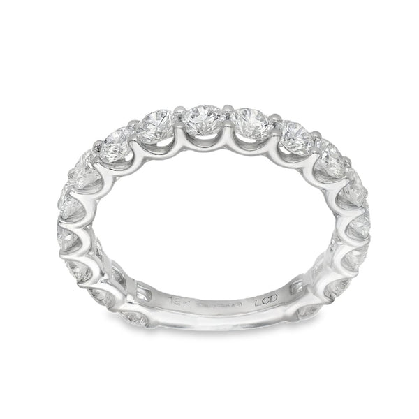 1.80ct White Gold Certified Diamond Half-Eternity Ring - F/VS2