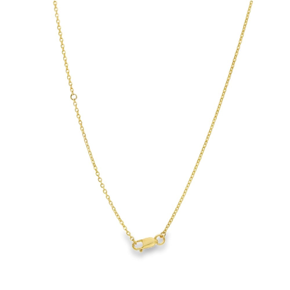 1.02ct Yellow Gold Pear-Cut Diamond Pendant & Necklace - F/VS