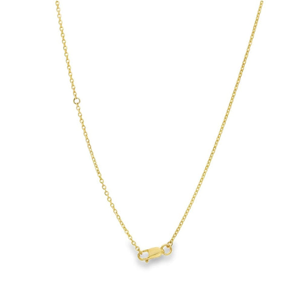 1.02ct Yellow Gold Pear-Cut Diamond Pendant & Necklace - F/VS