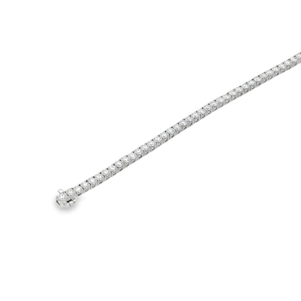 5.00ct White Gold Certified Diamond Tennis Bracelet - F/VS2