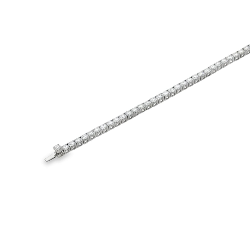 5.00ct White Gold Certified Diamond Tennis Bracelet - F/VS2
