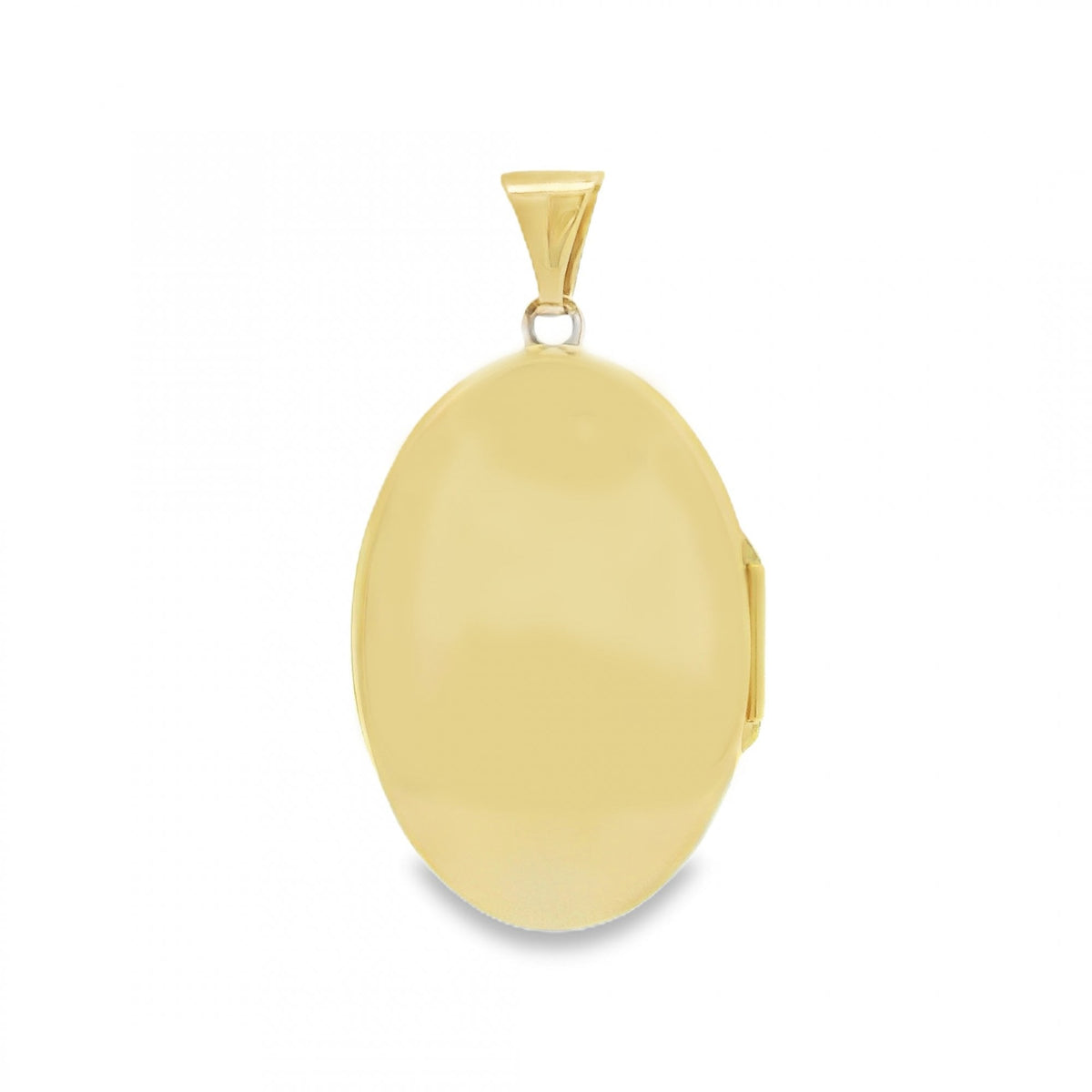 9ct Yellow Gold Flower & Feather Locket - 22x32x7mm - 4.2g